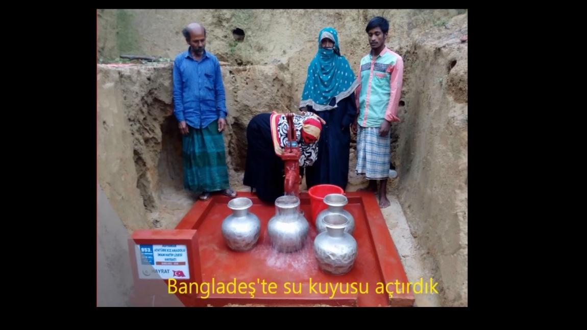 BANGLADEŞ'TE SU KUYUSU AÇTIRDIK